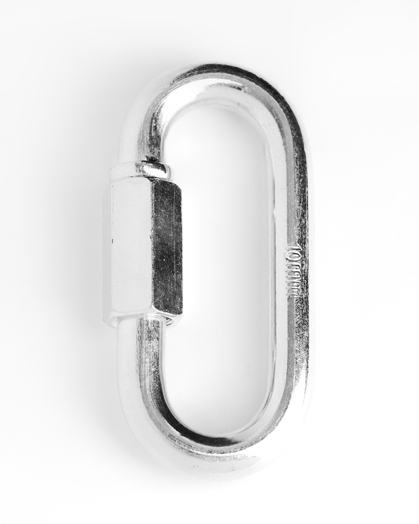 Карабін рапід - овальний з різьбовою муфтою (сталь)