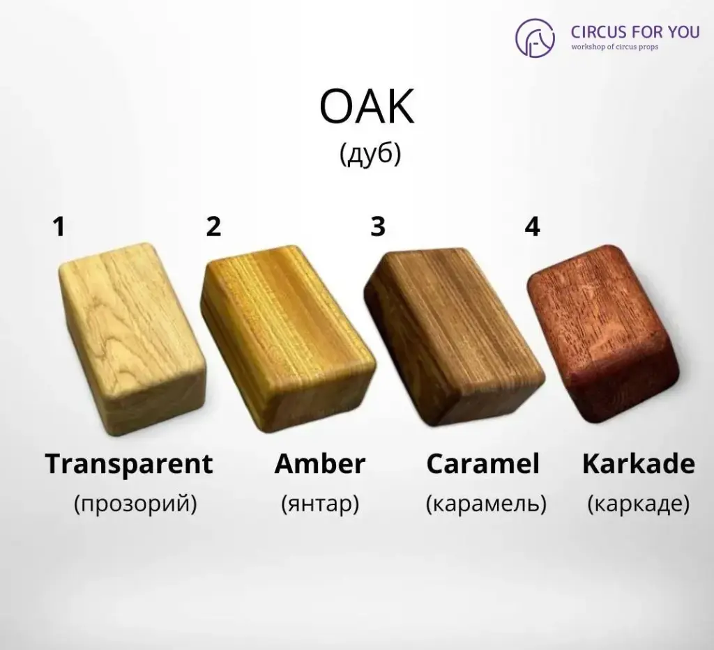 Кубики для стійок на руках з нахилом Дуб