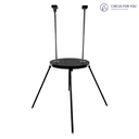 Rotating table with handstand canes