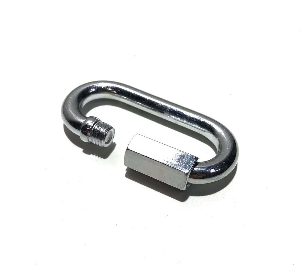 Oval Rapid carabiner with threaded sleeve (steel)   