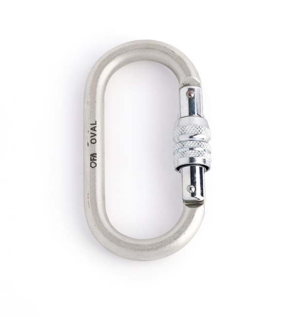 Карабін овал різьбова муфта FA (сталь)