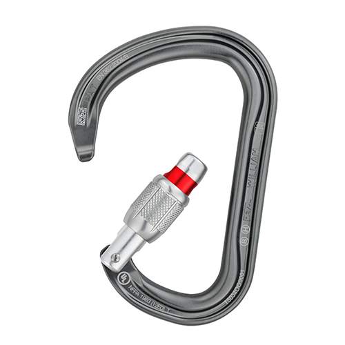 Carabiner PETZL WILLIAM screw-lock black (alum) (M36A SL)