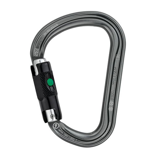 Carabiner Petzl WILLIAM BALL-LOCK (alum) (M36 BL)