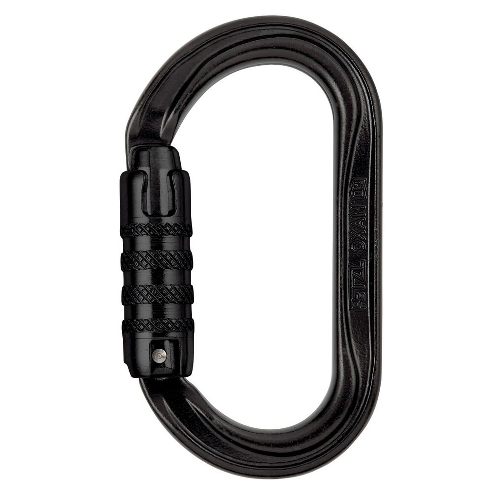 Карабін PETZL OXAN black муфта автомат (сталь) (M72A TLN)