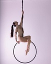Aerial hoop rigging set “Strop”  with  “Swivel-Strap”  black steel