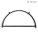 Aerial half-ring for hanging aerial silk