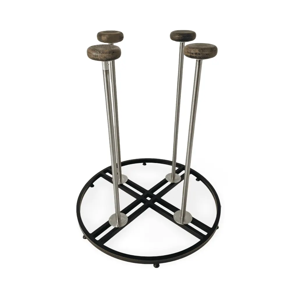 4 circus canes “Cone” on a round platform (steel)