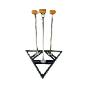 Handstand canes on triangle platform 