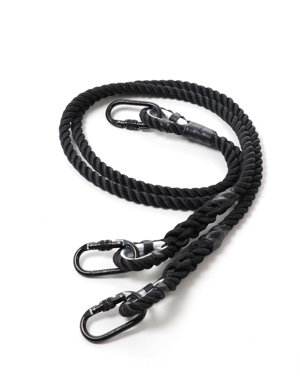 Triangular aerial hanging rope with two fastening points (kapron/20mm)