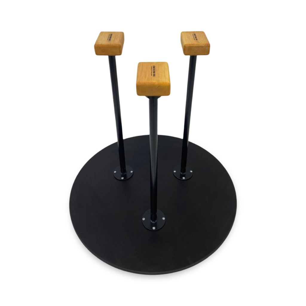 Handstand canes on round base with rotation