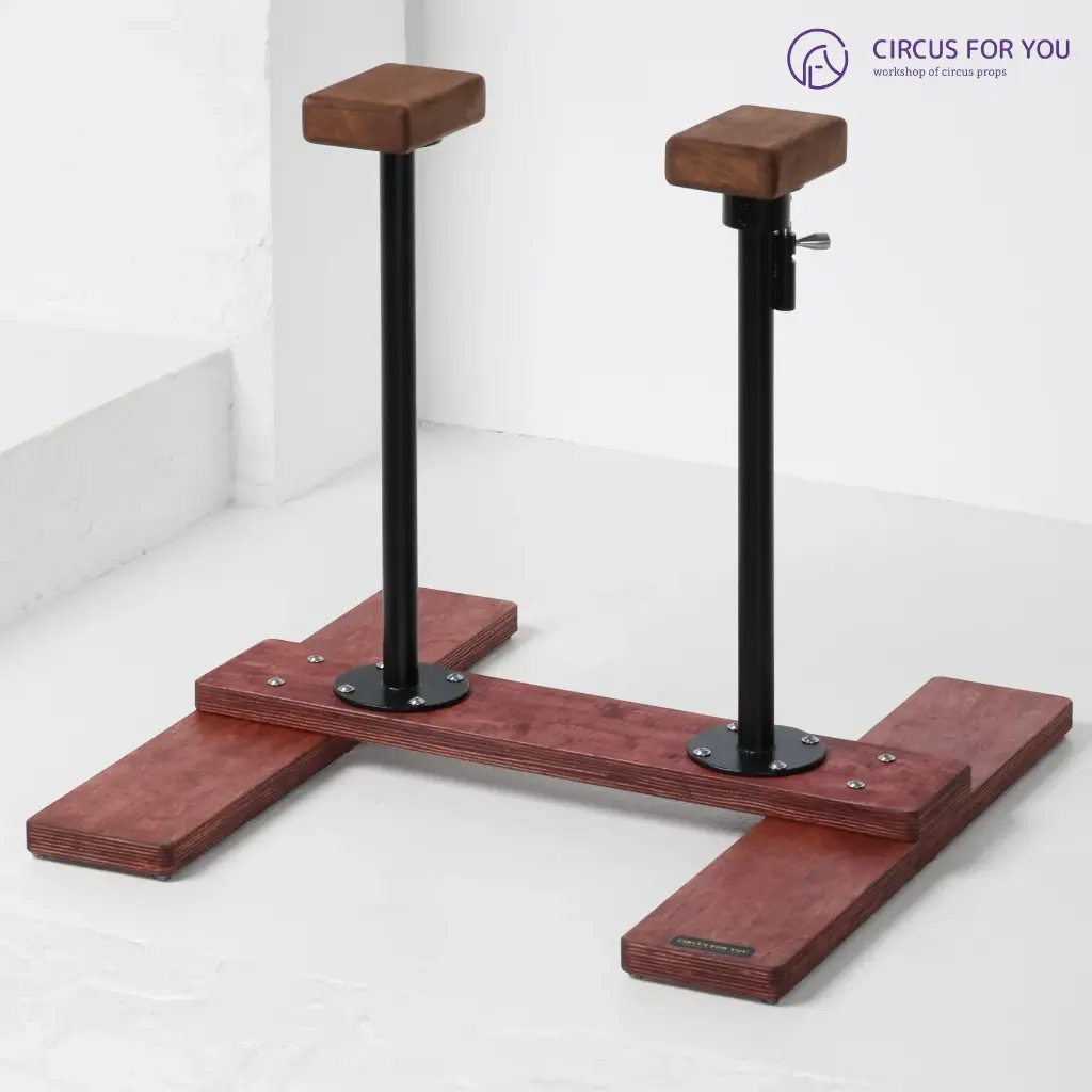 Handstand canes “Universal” on a collapsible platform ( unlaminated plywood )