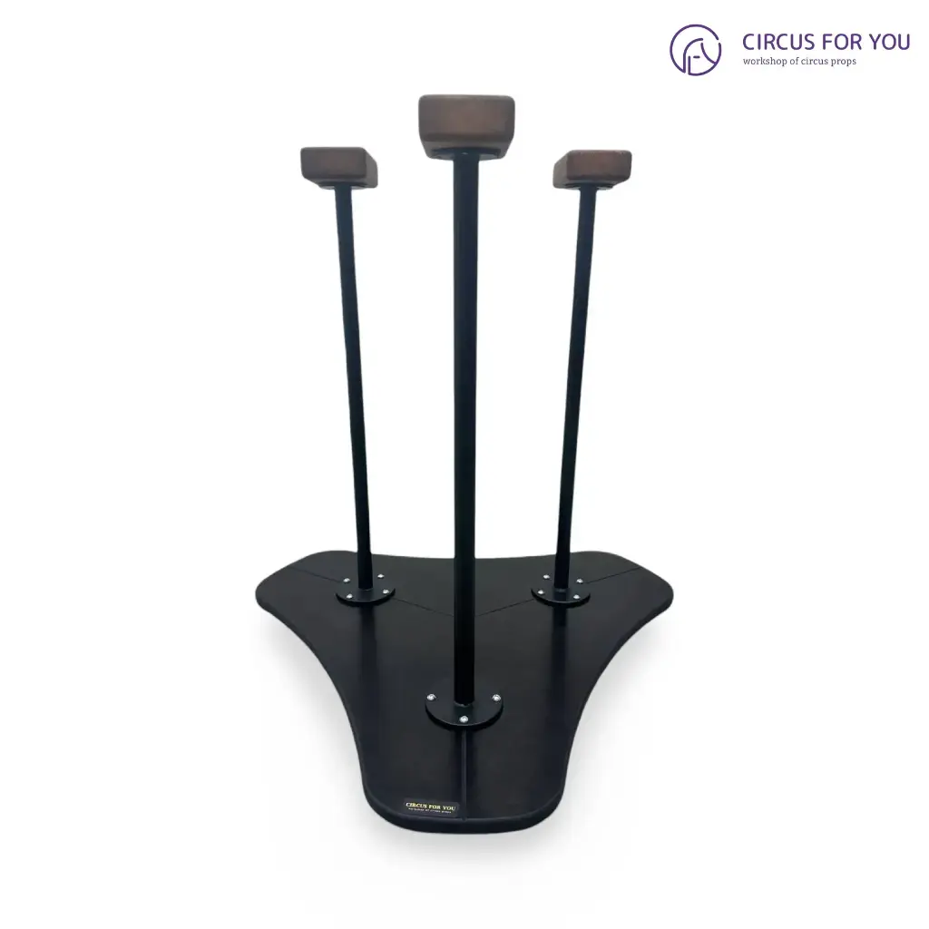 Handstand canes “Trinity” on a triangular platform
