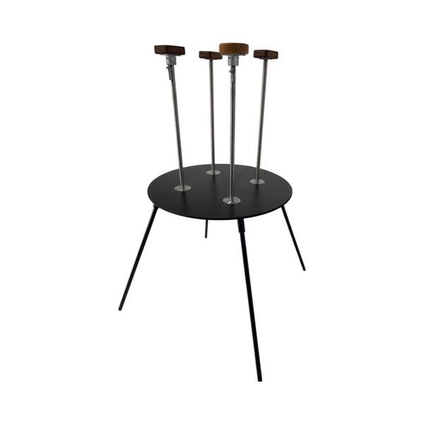 Collapsible contortion and hand balance table with canes