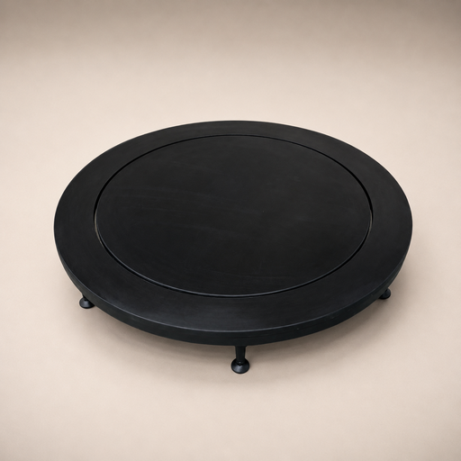 Rotating contortion podium on a static platform