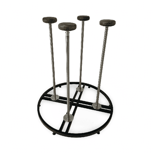 4 circus canes “Cone” on a round platform (steel)