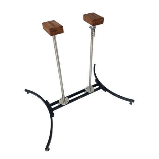 Handstand canes on a foldable steel platform
