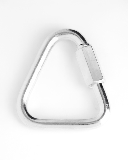 [10454] Rapid Carabiner delta 8mm –  Triangular for Aerial straps (steel)