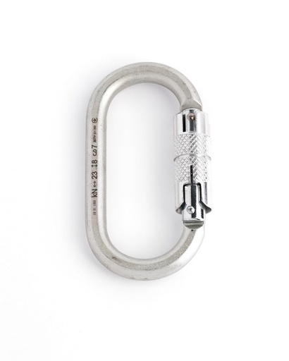 [23426935] Carabiner oval automatic FA (steel)