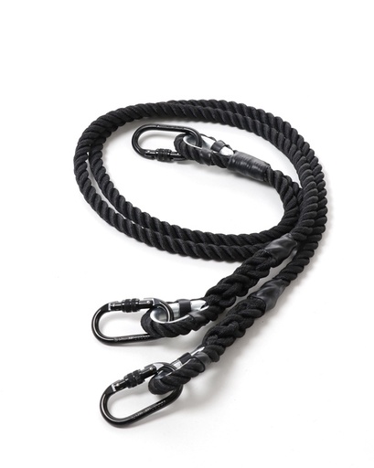 Triangular aerial hanging rope with two fastening points (kapron/20mm)