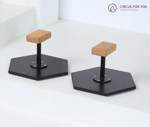 Acrobatic handstand canes “Travel” on a hexagonal base