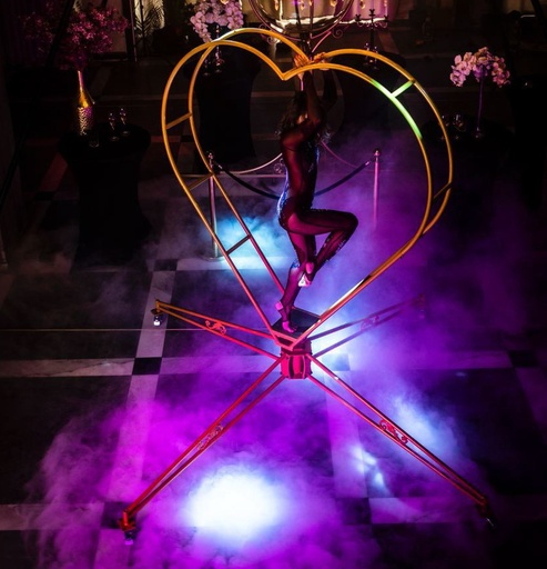 [11084] Double Lollipop lyra “Heart” (disassembles into 5 parts)